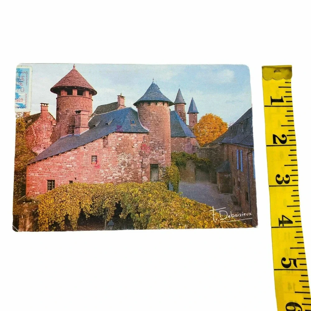 COLLONGES France Stamped‎ Note Postcard Posted